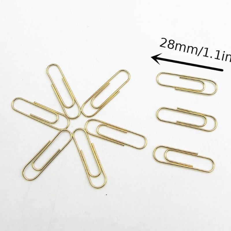 100pcs Boxed Paper Clips 28mm Anti rust Durable