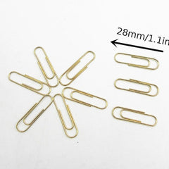 100pcs Boxed Paper Clips 28mm Anti rust Durable