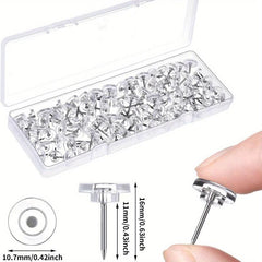 50pcs Plastic Head Cork Board Hook Nails for Photo Wall Bulletin Board