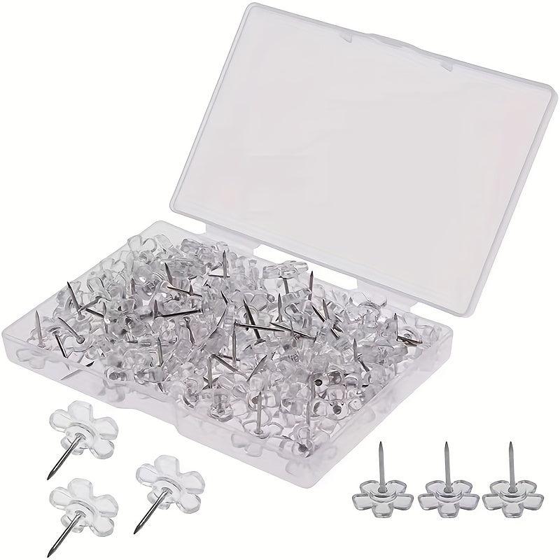 50pcs Plastic Head Cork Board Hook Nails for Photo Wall Bulletin Board