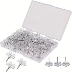 50pcs Plastic Head Cork Board Hook Nails for Photo Wall Bulletin Board