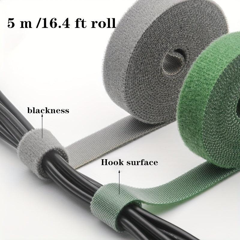 Organize Your Home With5M16 4ft Reusable Hook & Loop Straps - Choose Your Color