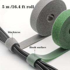 Organize Your Home With5M16 4ft Reusable Hook & Loop Straps - Choose Your Color