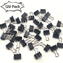 120 Pack Mini Binder Clips 15mm Small Paper Clips for Office School Business
