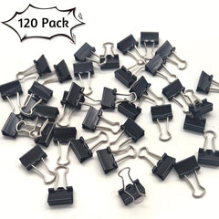 120 Pack Mini Binder Clips 15mm Small Paper Clips for Office School Business