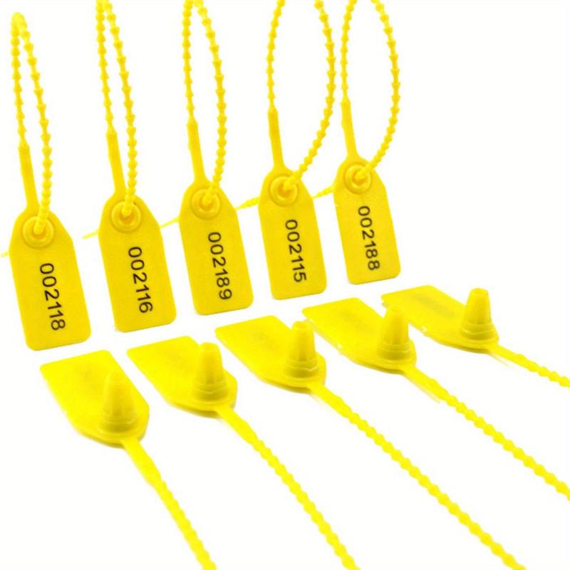 105pcs Tamper Evident Seals Fire Extinguisher Numbered Zip Ties