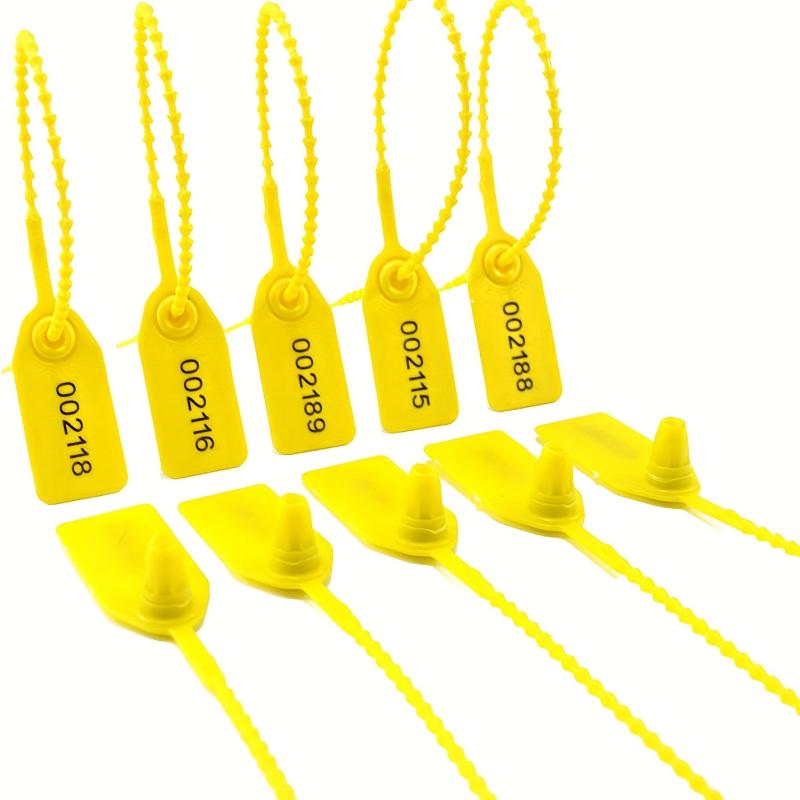 105pcs Tamper Evident Seals Fire Extinguisher Numbered Zip Ties