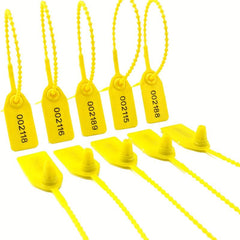 105pcs Tamper Evident Seals Fire Extinguisher Numbered Zip Ties