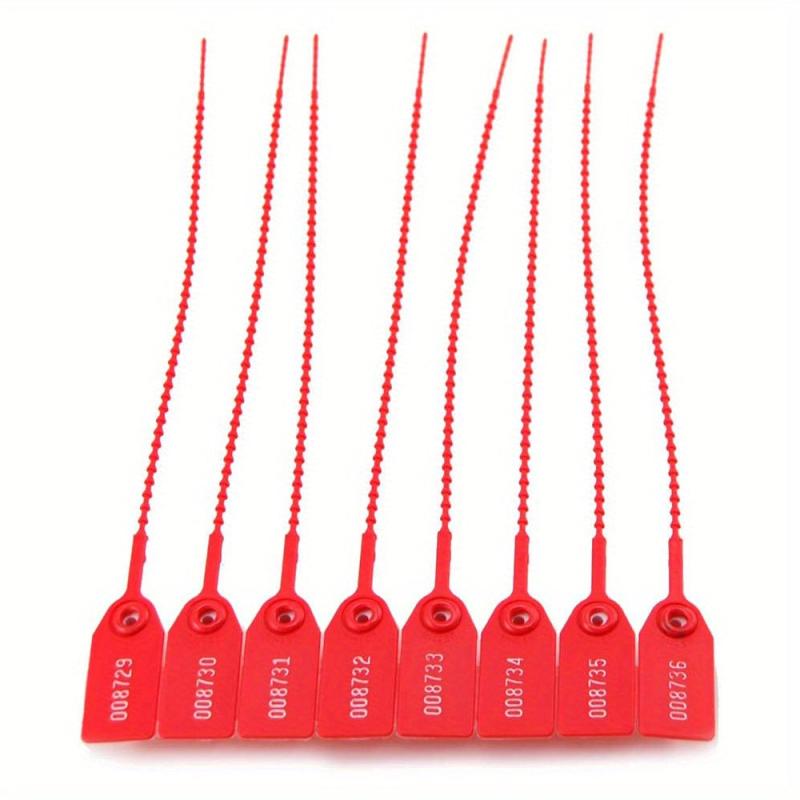 105pcs Tamper Evident Seals Fire Extinguisher Numbered Zip Ties