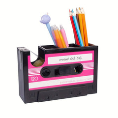 Retro Cassette Tape Dispenser Pen Holder 203 2cms Desk Accessories