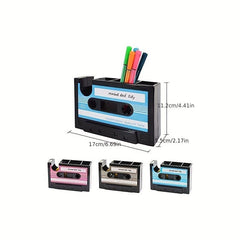 Retro Cassette Tape Dispenser Pen Holder 203 2cms Desk Accessories