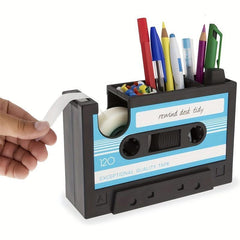 Retro Cassette Tape Dispenser Pen Holder 203 2cms Desk Accessories