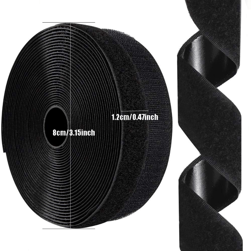 Hook and Loop Tape Self Adhesive Roll for Home Office Car Crafting