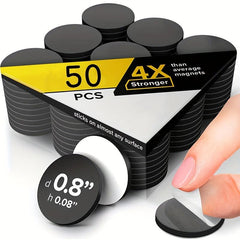 50pcs 2.03cm Flexible Magnetic Dot Self Adhesive Small Magnetic Stickers