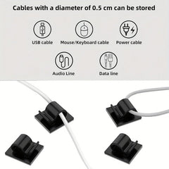 146pcs Cable Management Kit for Home Office Desk