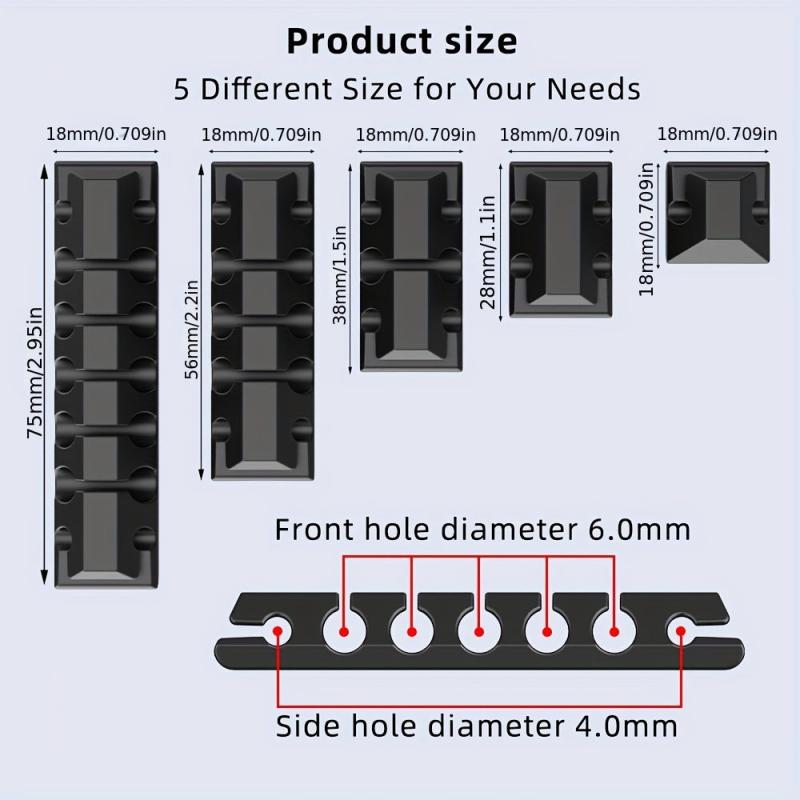 146pcs Cable Management Kit for Home Office Desk