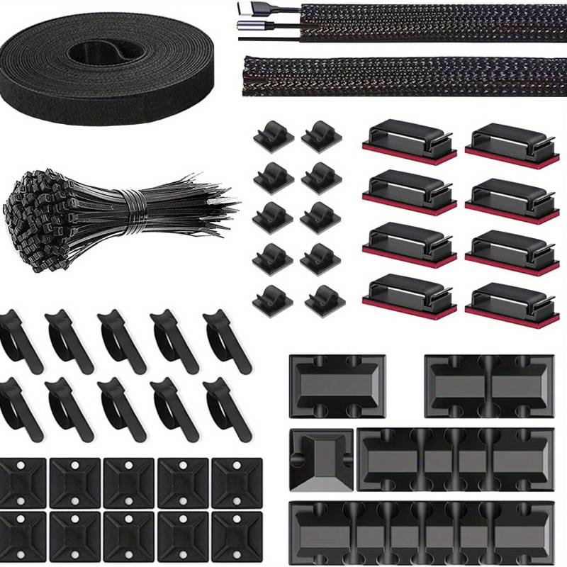 146pcs Cable Management Kit for Home Office Desk