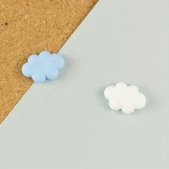 10pcs Cloud Shape Push Pins Decorative Flat Head Racer Pins