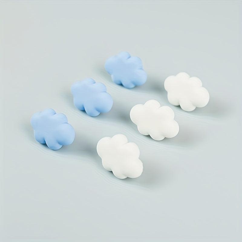 10pcs Cloud Shape Push Pins Decorative Flat Head Racer Pins