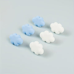 10pcs Cloud Shape Push Pins Decorative Flat Head Racer Pins