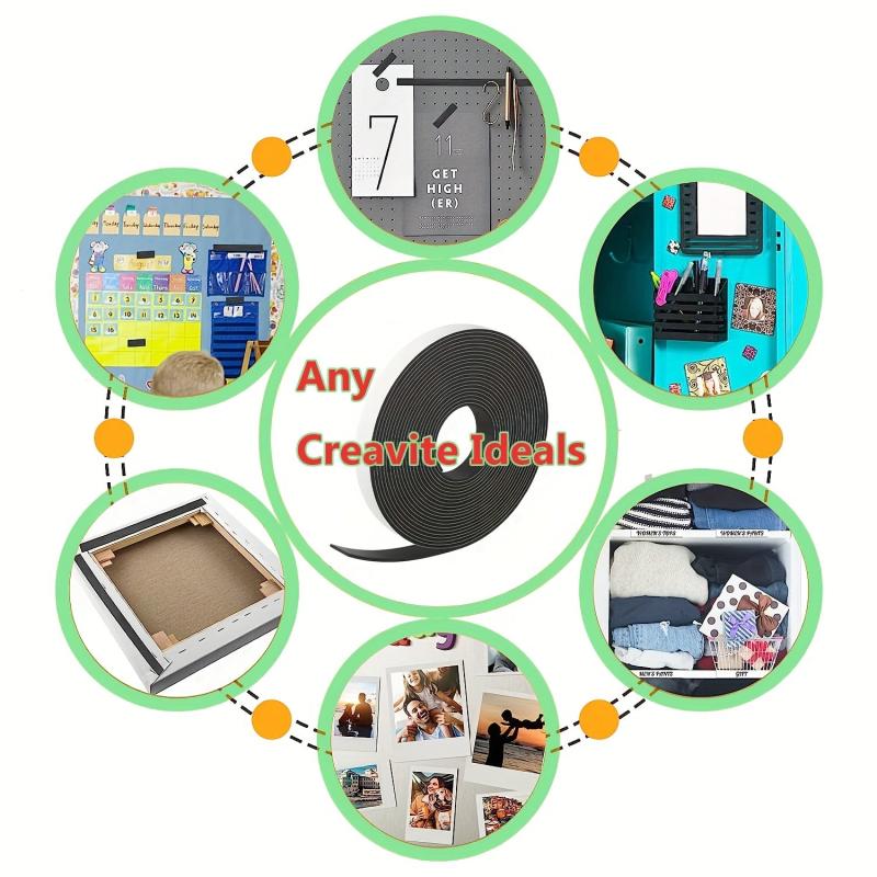 Flexible Magnetic Tape Strip Roll for Craft & DIY Projects