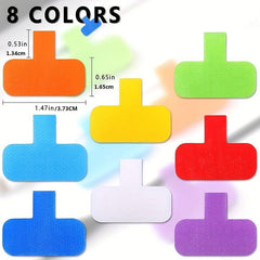 32pcs Multicolor Wire Label Nylon Writable Oval Cable Label for Cable Management