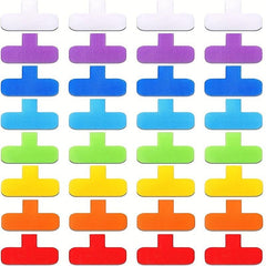 32pcs Multicolor Wire Label Nylon Writable Oval Cable Label for Cable Management