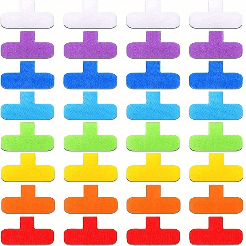 32pcs Multicolor Wire Label Nylon Writable Oval Cable Label for Cable Management