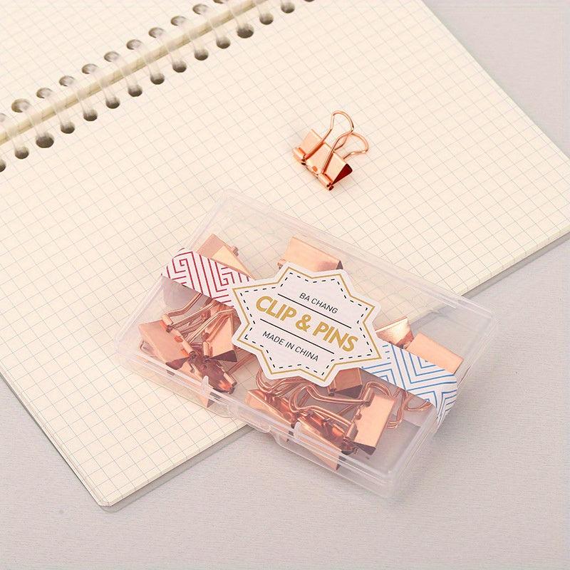 19mm Rose Long Tail Clip Metal Small Clip Hand Account Binding Test Paper Clippi