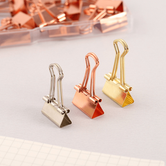 19mm Rose Long Tail Clip Metal Small Clip Hand Account Binding Test Paper Clippi