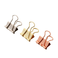 19mm Rose Long Tail Clip Metal Small Clip Hand Account Binding Test Paper Clippi