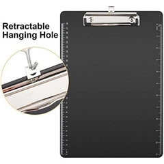 Plastic Clipboard Letter Size Paper Clips