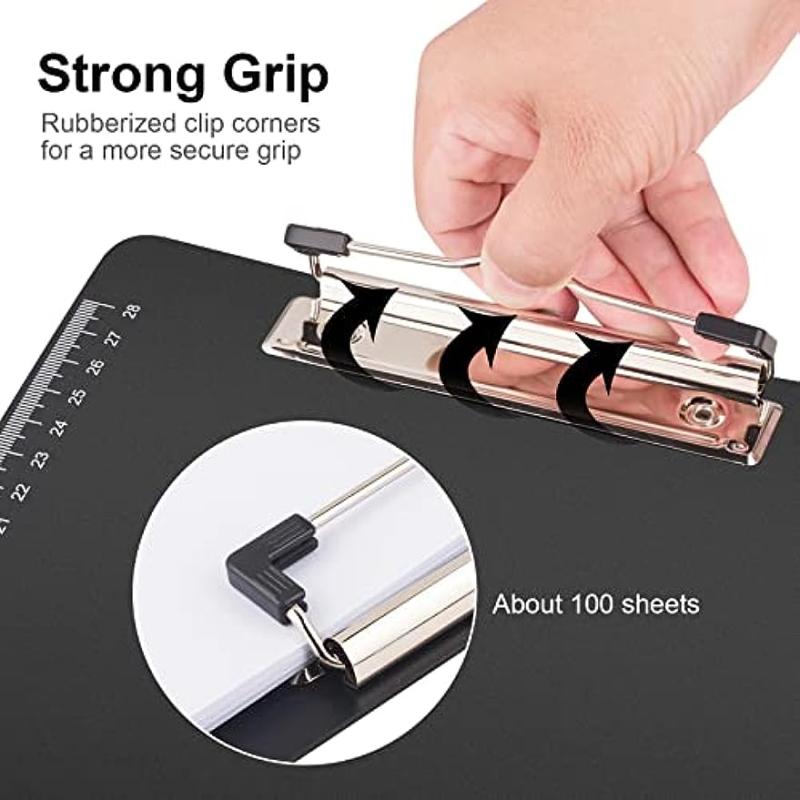 Plastic Clipboard Letter Size Paper Clips