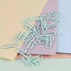300pcs 3colors Paper Clips for Office School Personal Use
