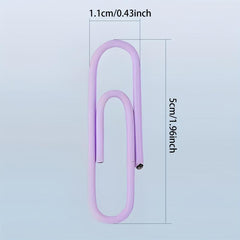 300pcs 3colors Paper Clips for Office School Personal Use
