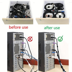 Reusable Cable Straps Double Sided Fastener Tape Cable Management