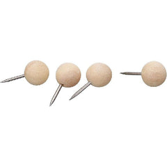 35pcs Wooden Push Pins Thumb Tacks Round Head Map Pins Boho Office Supplies
