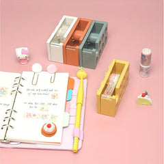 Tape Cutter Office Supplies Desktop Tape Holder Storage Base