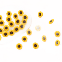 Sunflower Push Pins - 20 Packs Thumb Tacks, Decorative Cork Board Photo Wall Map
