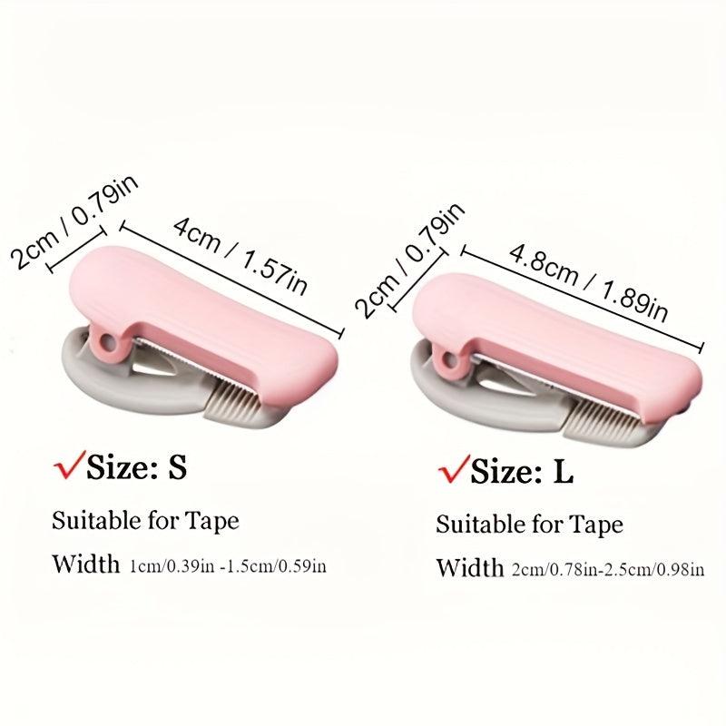 Mini Washi Tape Cutter with Serrated Blade Clip