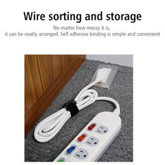 1pc Hook Loop Straps Non Slip Reverse Buckle Paste Bundled Wire Items