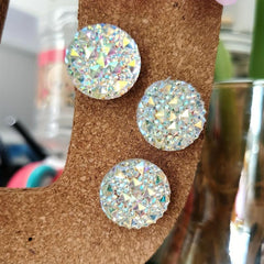 30pcs Round Flashing Crystal Head Map Pins for Decoration Home Office Classroom