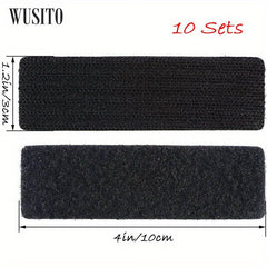 WUSITO Hook And Loop Strips With Adhesive 3.05x10.16cm