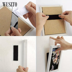 WUSITO Hook And Loop Strips With Adhesive 3.05x10.16cm