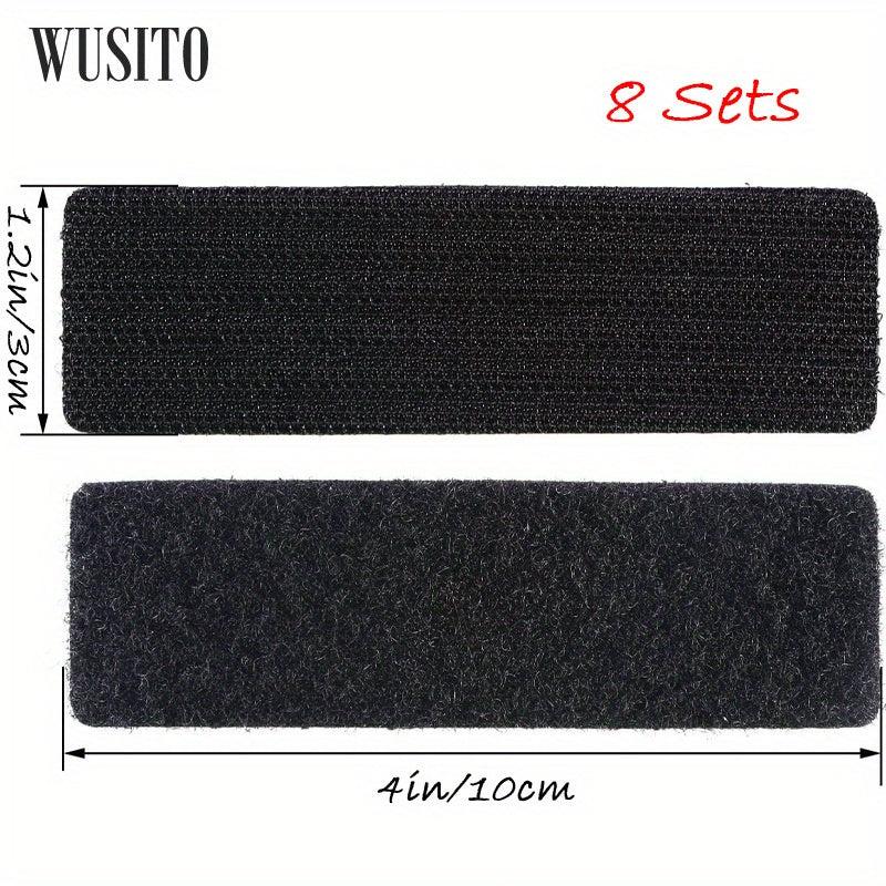 WUSITO Hook And Loop Strips With Adhesive 3.05x10.16cm