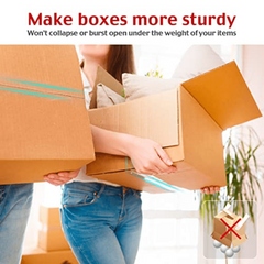 Clear Packing Tape with Dispenser Noiseless 1 Pack