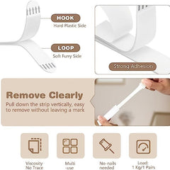 12 Pack Heavy Duty Picture Hanging Strips for Walls