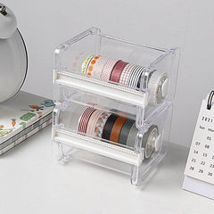 Masking Tape Cutter Washi Tape Storage Organizer