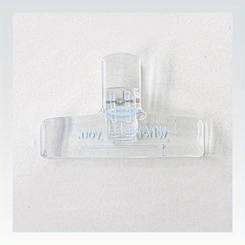 Transparent Acrylic Long Tail Clip for Stationery and Journal