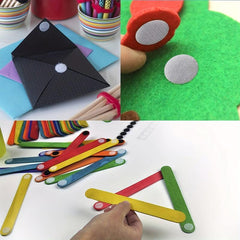 Hook and Loop Adhesive Dots 0.78 Inch 80 Pairs